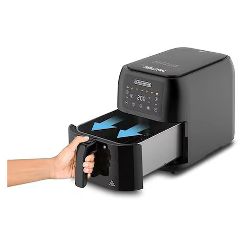 Black+Decker Digital Air Fryer, 1700 Watt, 8 Liters – SAF80W Black+Decker Digital Air Fryer, 1700 Watt, 8 Liters – SAF80W